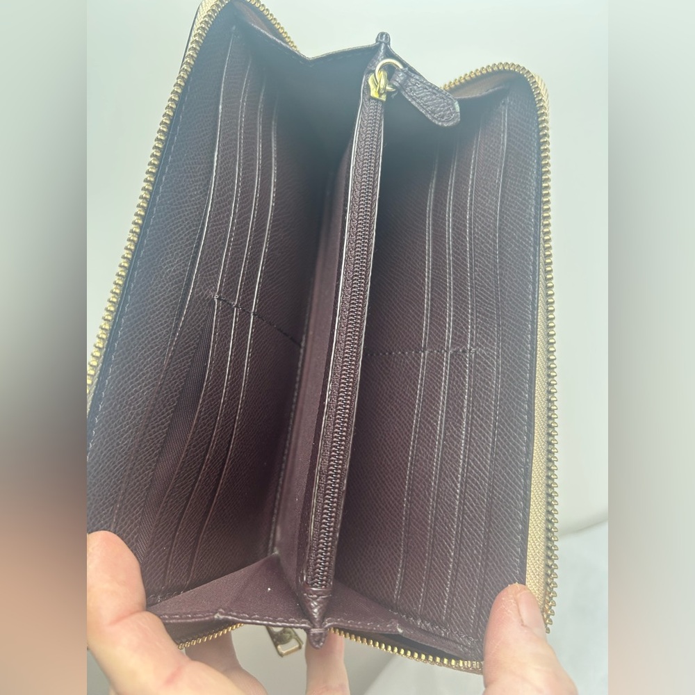 Coach Tan Embossed Wallet - Picture 8 of 15